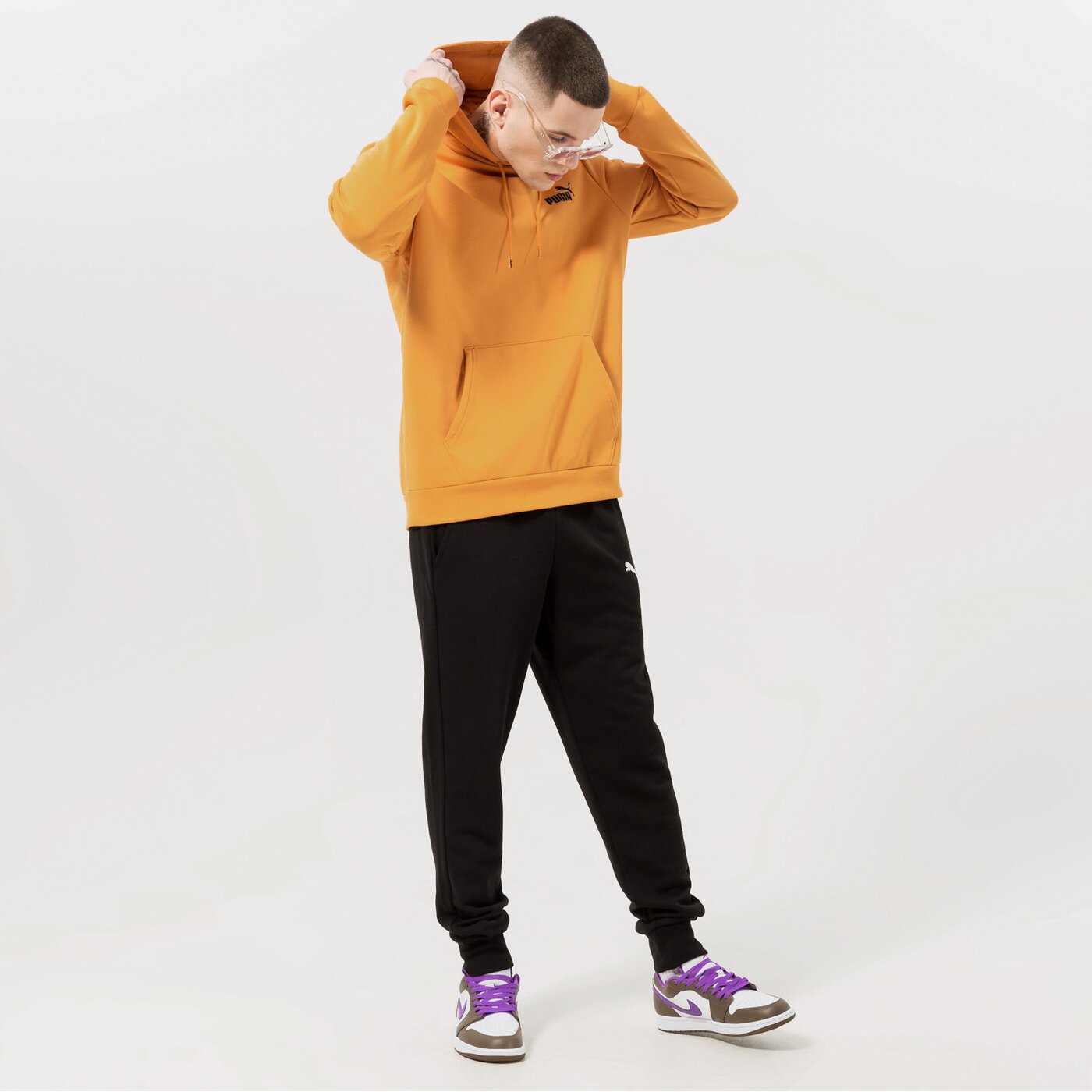 Мъжки панталони PUMA ESS Logo Pants TR cl 58671651 цвят черен