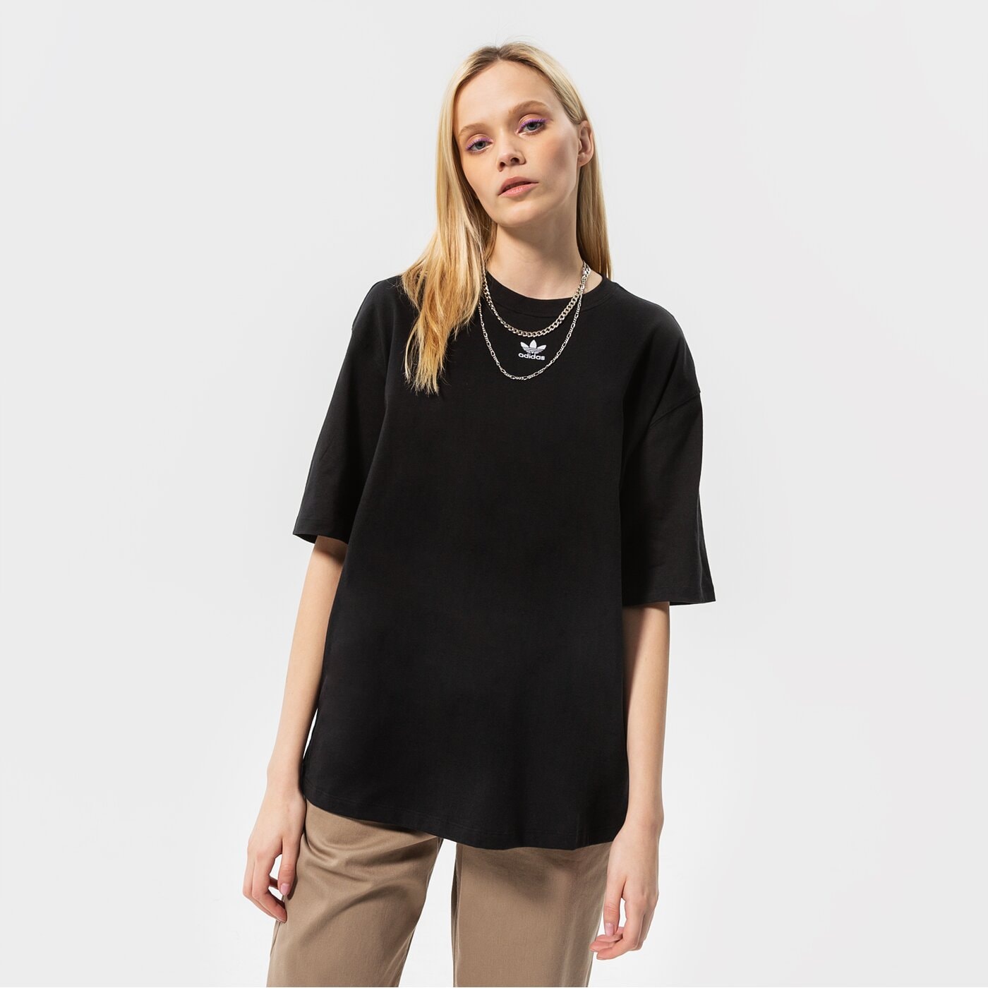 Дамска тениска ADIDAS ESSENTIAL OVERSIZED ТЕНИСКА gn4784 цвят черен