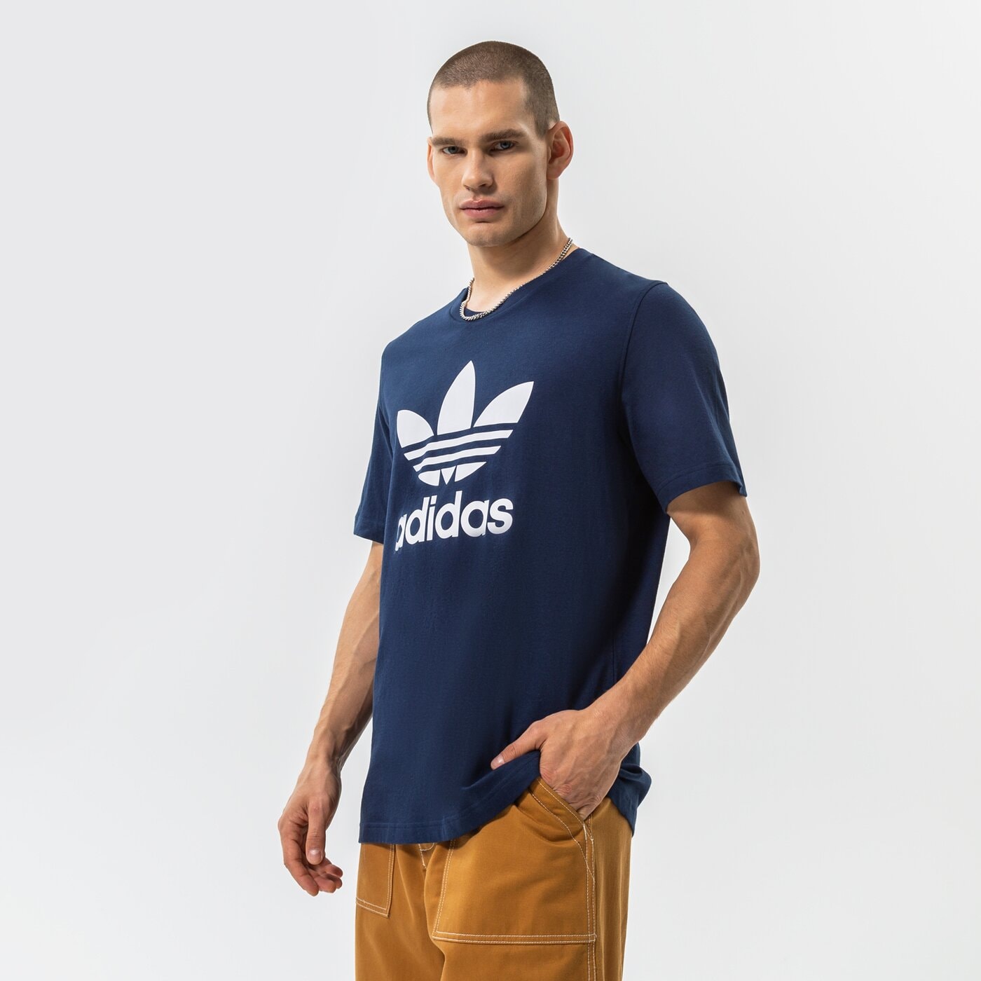 Мъжка тениска ADIDAS ТЕНИСКА TREFOIL hk5226 цвят черен