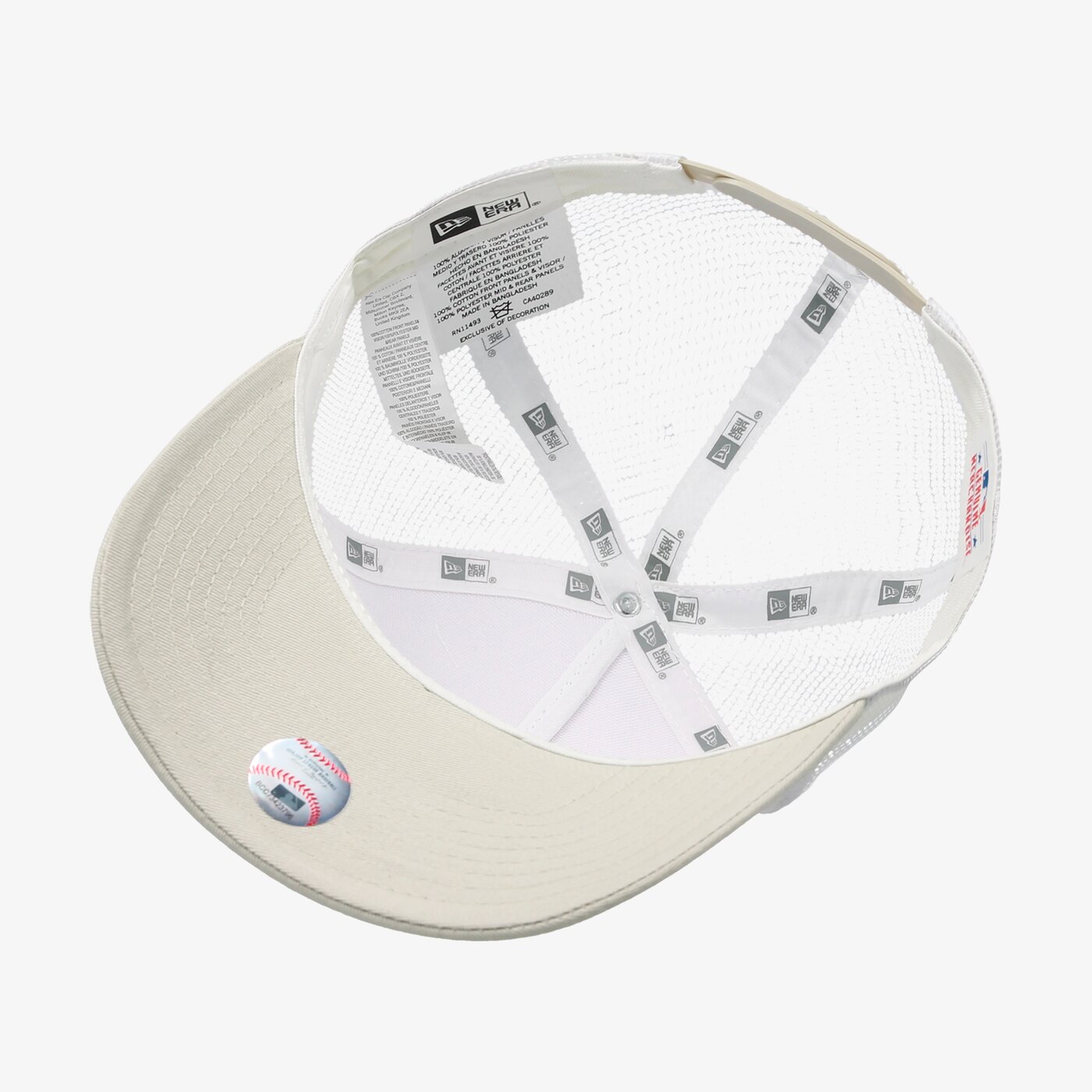 Мъжка шапка с козирка NEW ERA ШАПКА ESSENTIAL TRUCKER NY YANKEES NEW YORK YANKEES  80581002 цвят бял