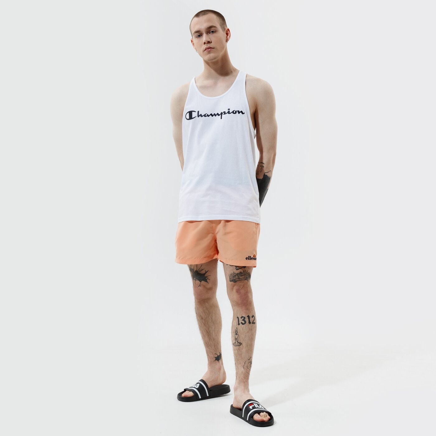 Мъжки къси панталони ELLESSE ШОРТИ DO SWIMSHORT ORNG shj11942704 цвят оранжев