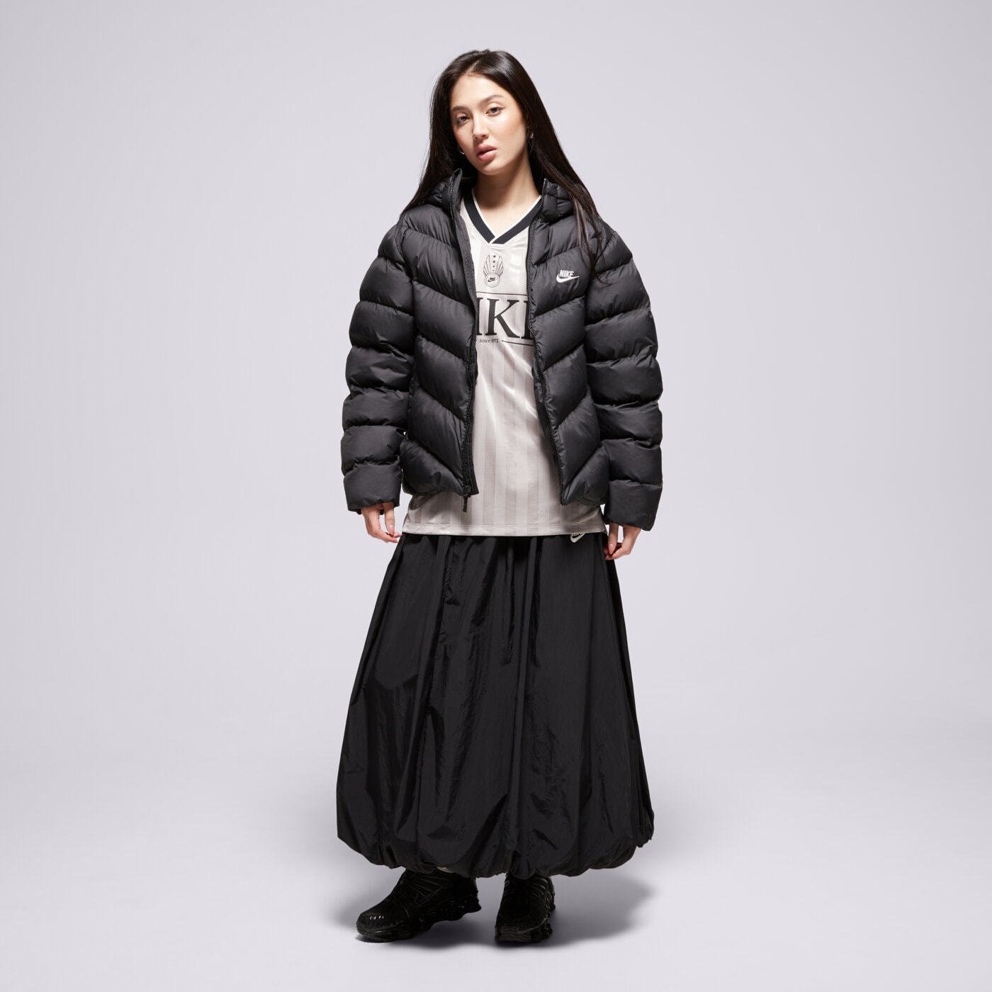 Дамски NIKE ПОЛА W NSW WR SKIRT im7450-010 цвят черен