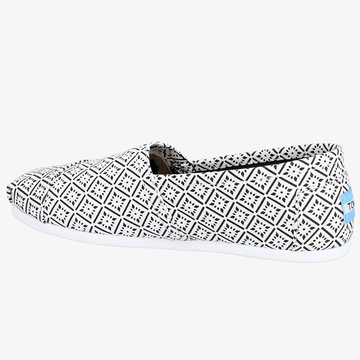 Дамски кежуал TOMS VINTAGE TILE ALPARGATA 10008032 цвят бял