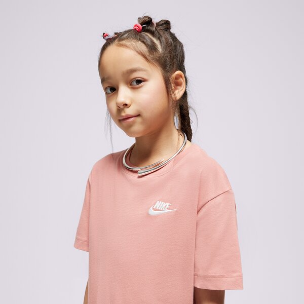 Детска тениска NIKE ТЕНИСКА G NSW TEE CLUB SS GIRL fd0927-618 цвят розов