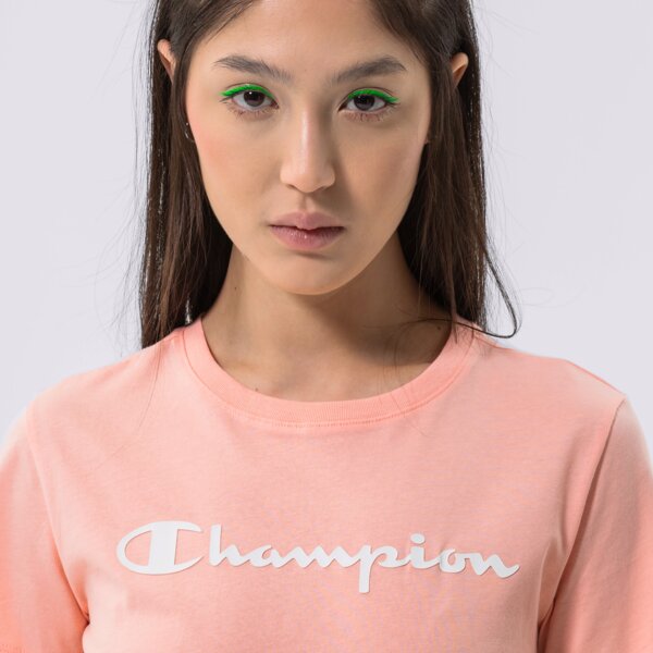 Дамска тениска CHAMPION ТЕНИСКА SCRIPT LOGO ТЕНИСКА 114911ps012 цвят розов