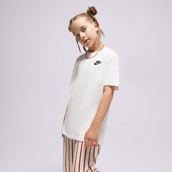 Детска тениска NIKE ТЕНИСКА G NSW TEE CLUB SS GIRL fd0927-100 цвят бял