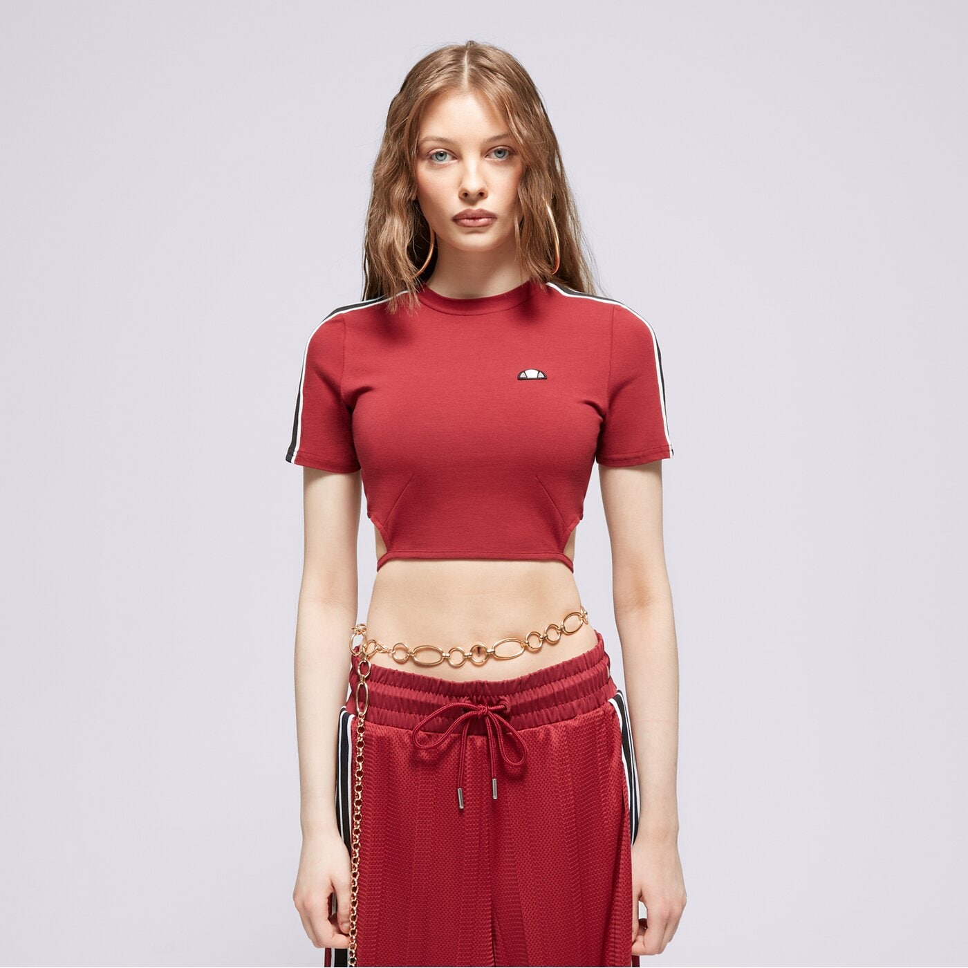 Дамска тениска ELLESSE ТЕНИСКА MALDONADO CROPPED ТЕНИСКА BRGND sgv20144800 цвят бордо