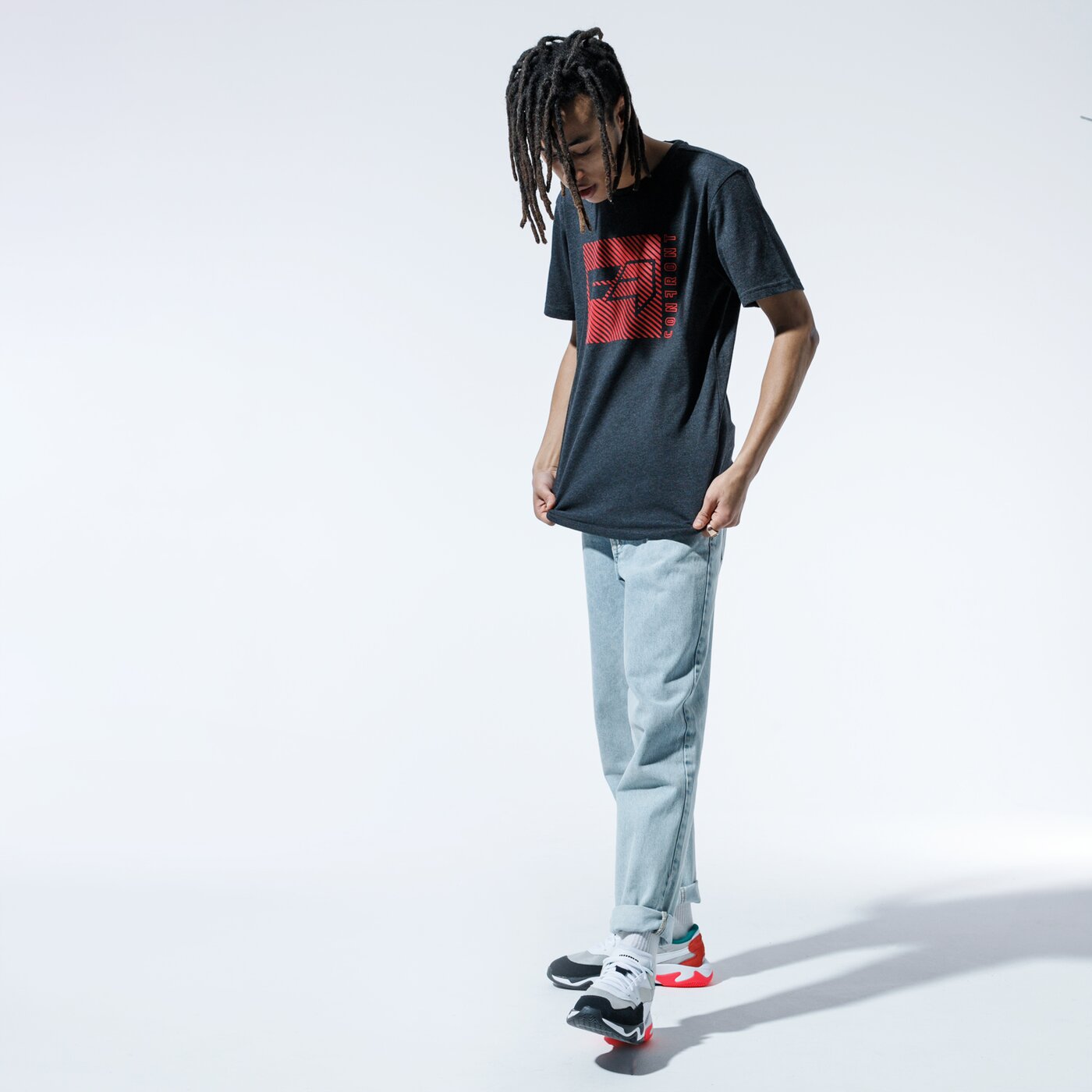 Мъжка тениска CONFRONT ТЕНИСКА MARTELL cf120tsm57001 цвят сив