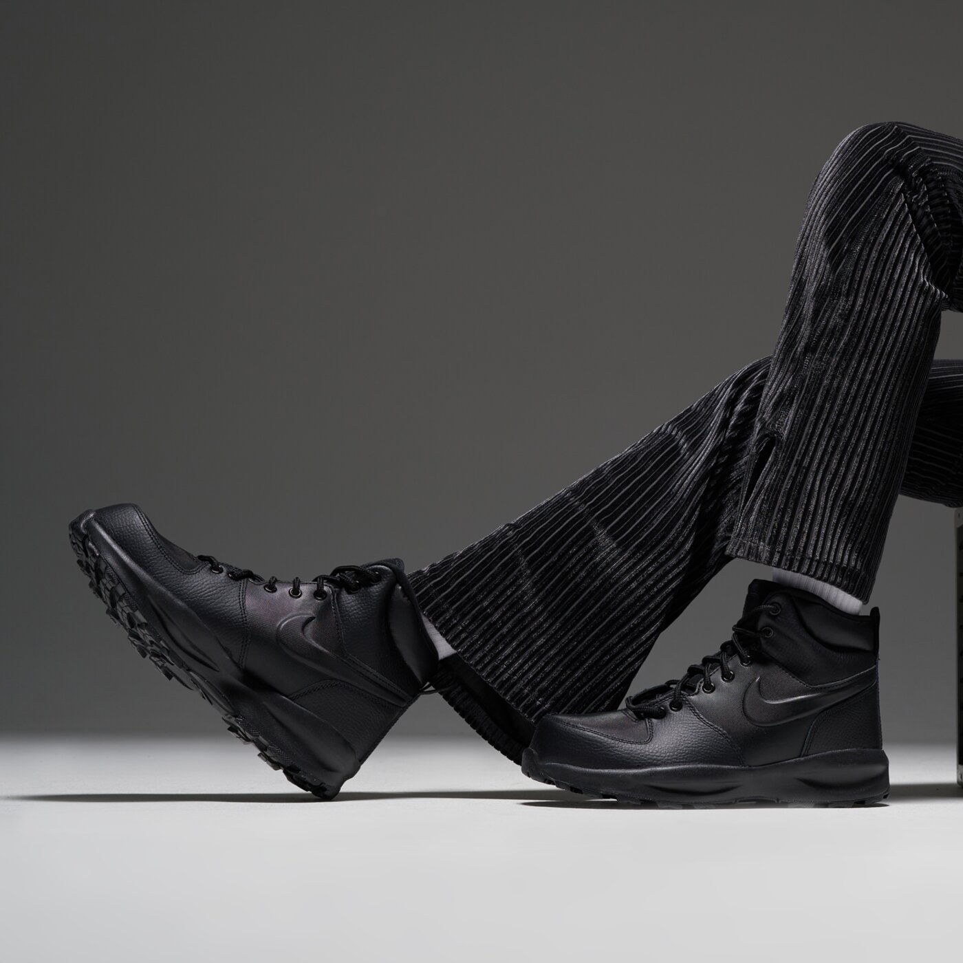 Детски зимни обувки NIKE MANOA LTR hf0750-001 цвят черен