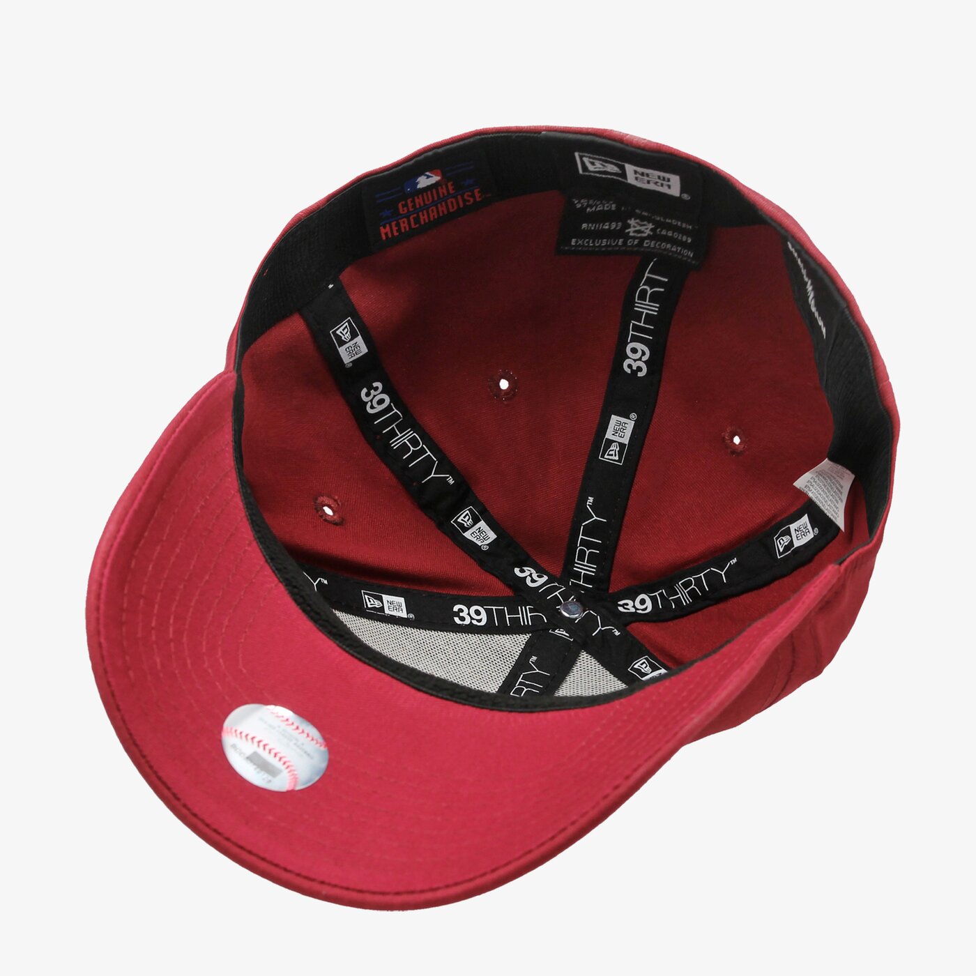 Дамска шапка с козирка NEW ERA ШАПКА LEAGUE ESSENTIAL 39THIRTY NEW YORK YANKEES CAR 80536613 цвят бордо