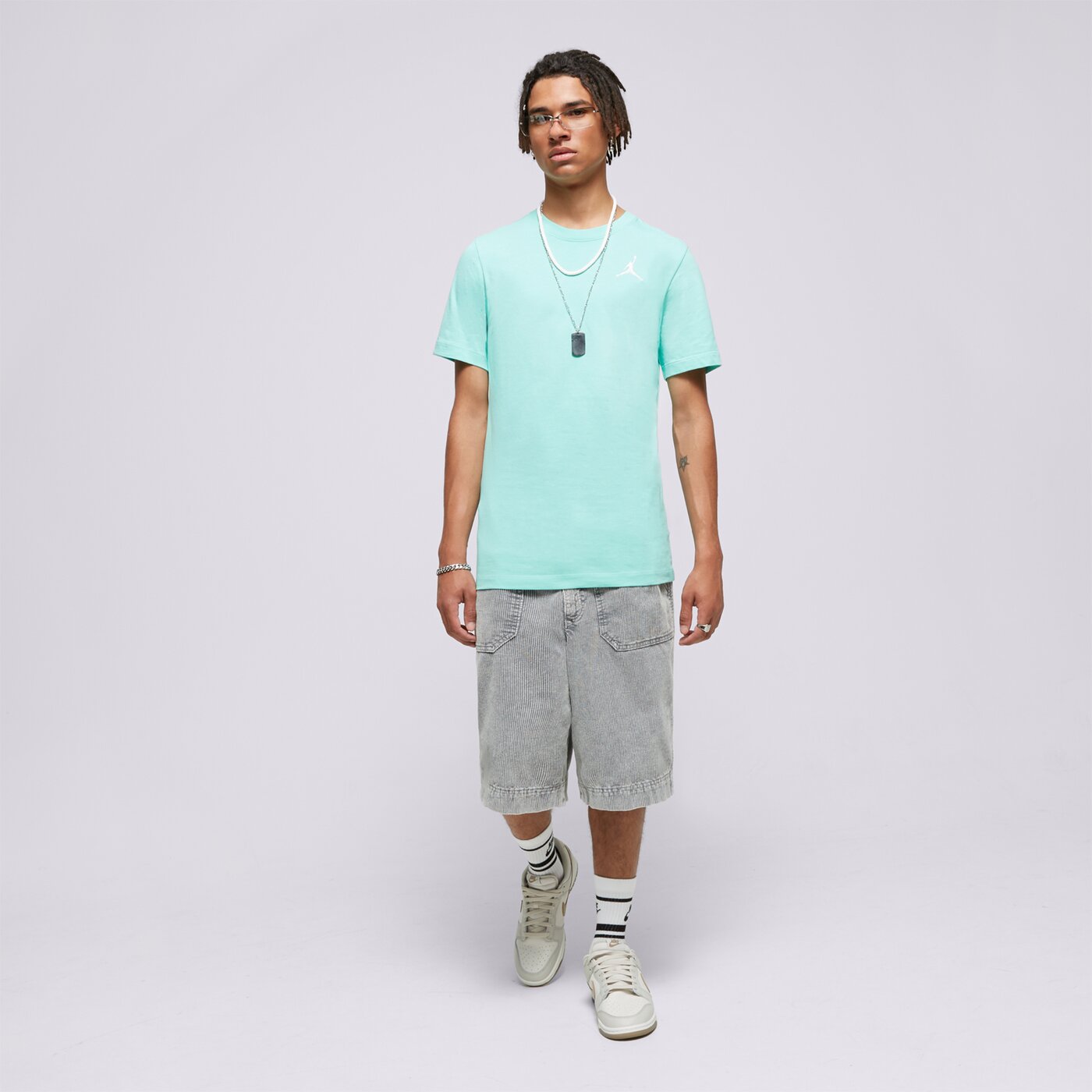 Мъжка тениска JORDAN ТЕНИСКА JORDAN JUMPMAN dc7485-349 цвят тюркоазен