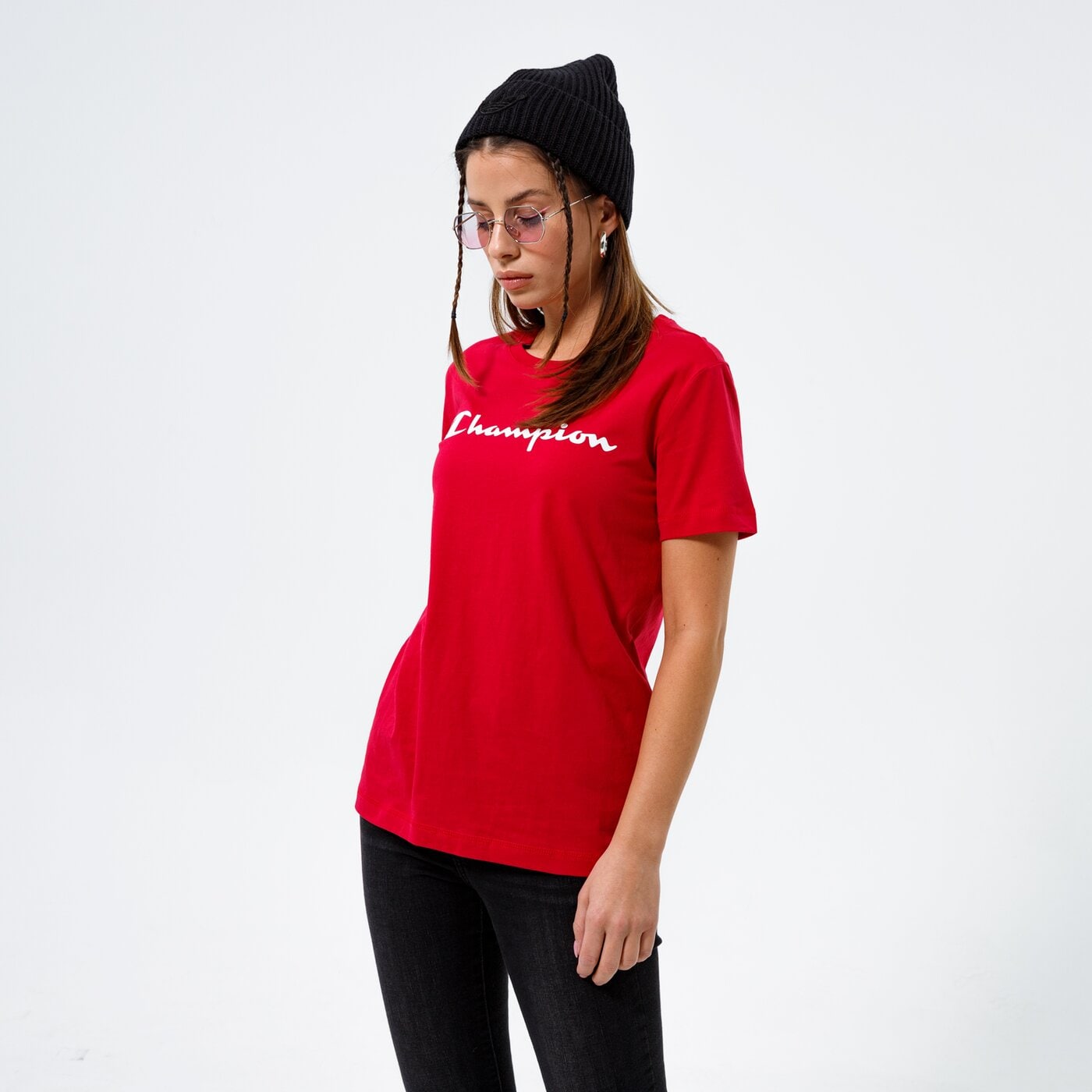 Дамска тениска CHAMPION ТЕНИСКА CREWNECK ТЕНИСКА 113223rs061 цвят бордо