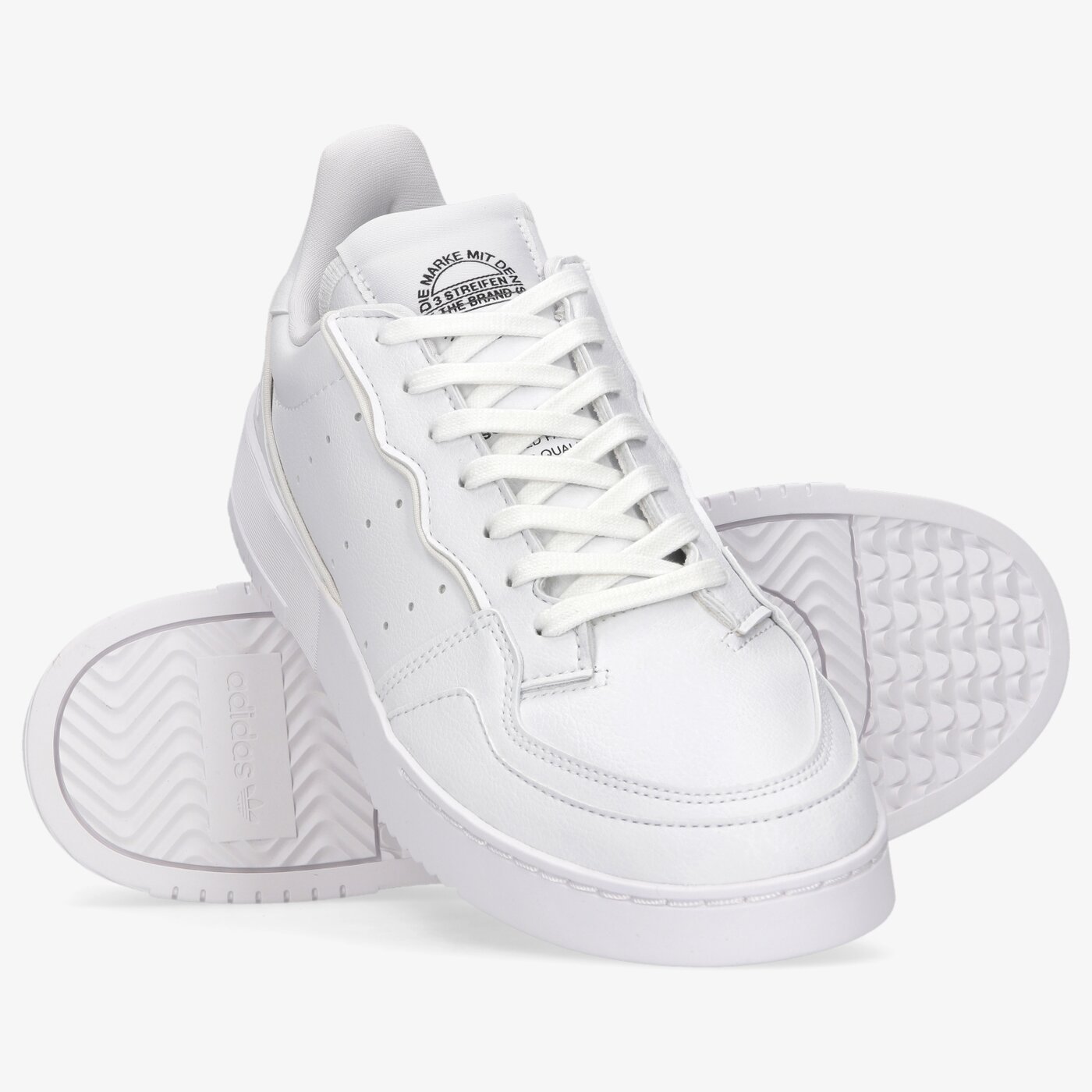 Мъжки маратонки ADIDAS SUPERCOURT VEGAN h05734 цвят бял