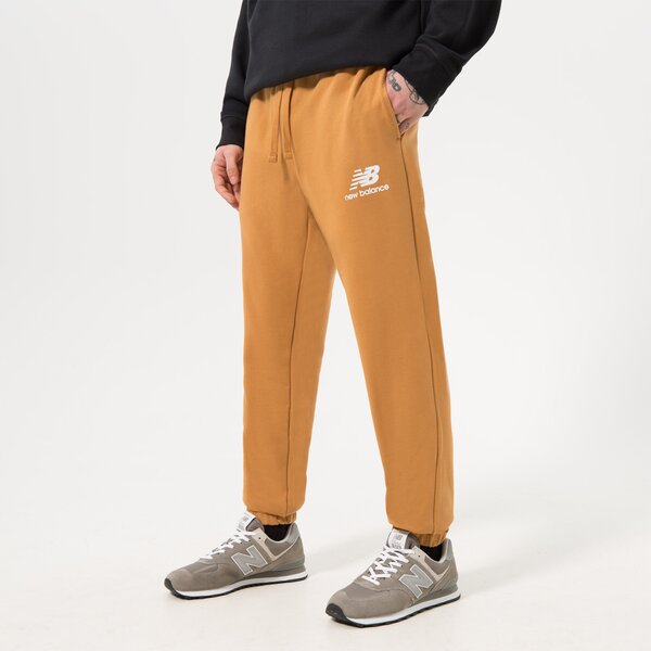 Мъжки панталони NEW BALANCE ПАНТАЛОНИ NB ESSENTIAL STACKED mp31539tob цвят кафяв