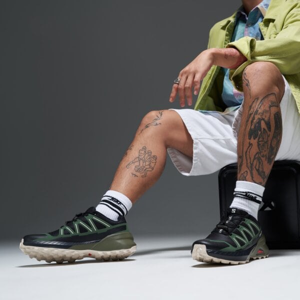 Мъжки туристически обувки SALOMON SPEEDCROSS PEAK l47974700 цвят зелен