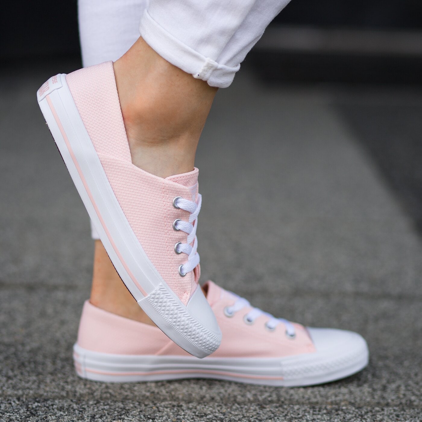 Дамски маратонки CONVERSE CHUCK TAYLOR ALL STAR CORAL c555895w цвят розов