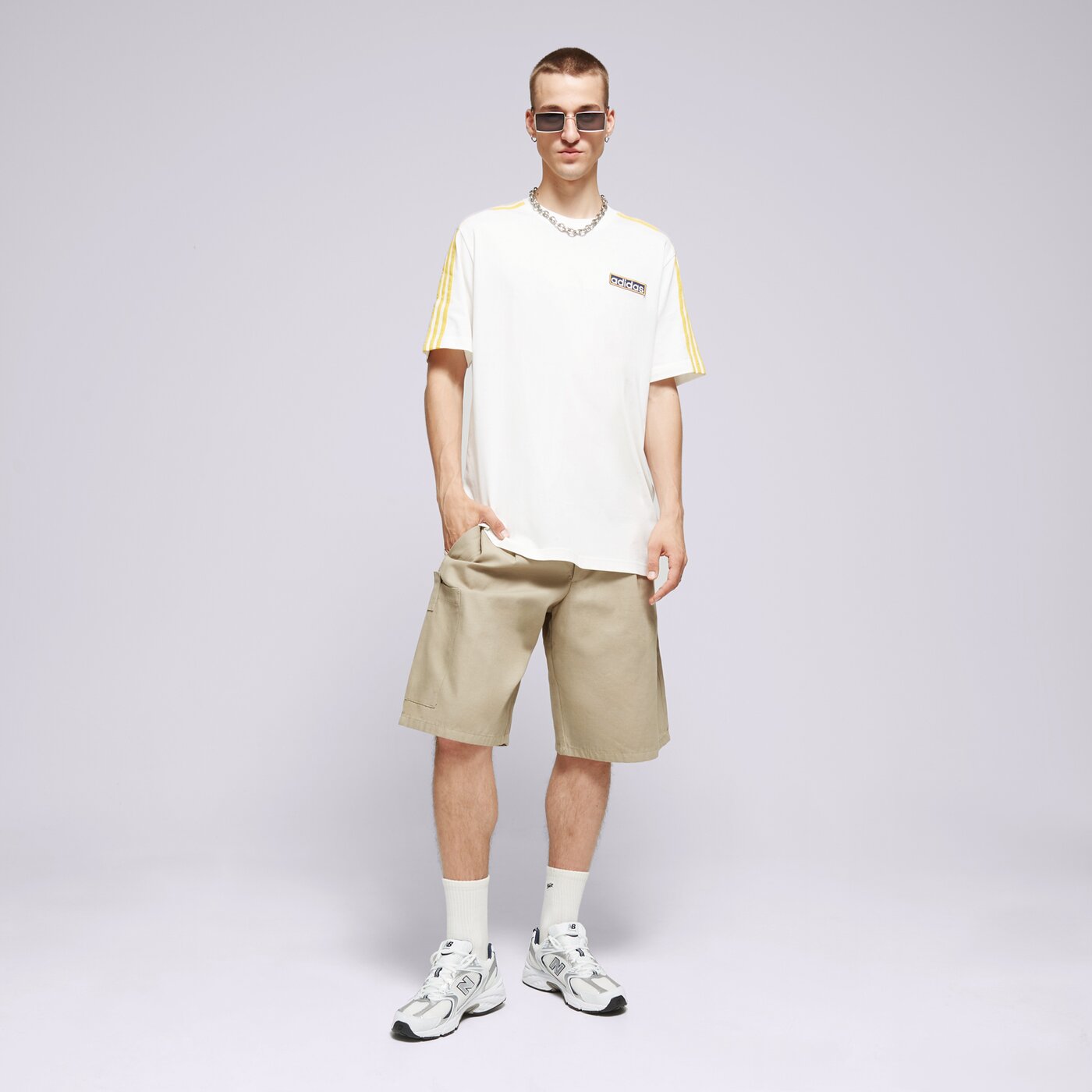 Мъжка тениска ADIDAS ТЕНИСКА ADIBREAK TEE iu2360 цвят бял