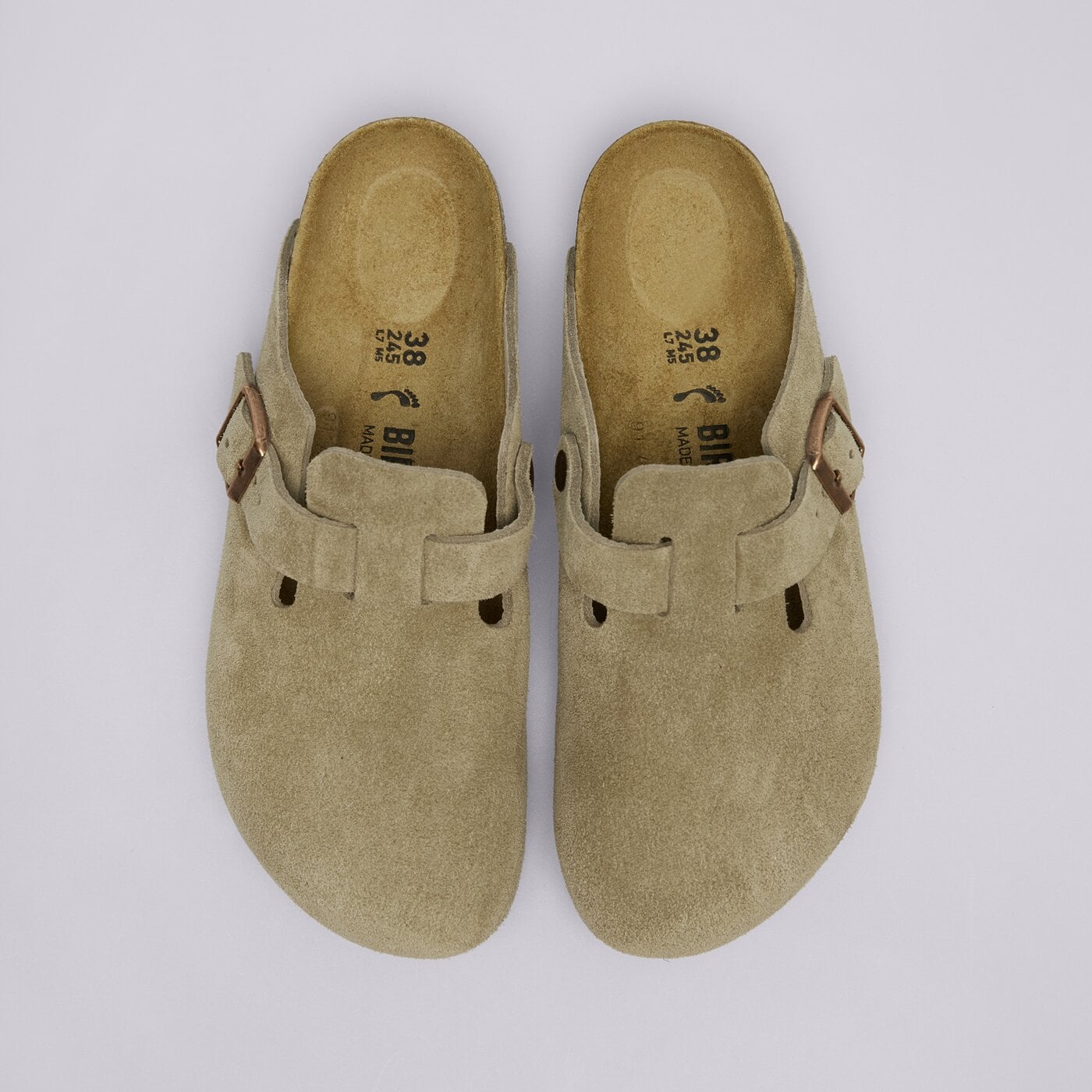 Дамски чехли и сандали BIRKENSTOCK BOSTON  60463 цвят бежов