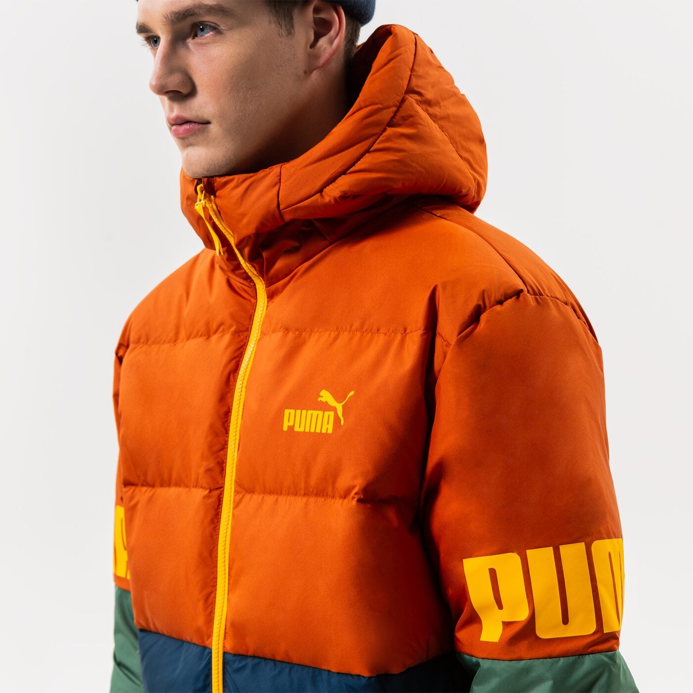 Мъжко зимно яке PUMA ЯКЕ ЗИМНО PUMA POWER HOODED DOWN PUFFER 849335 64 цвят тъмносин