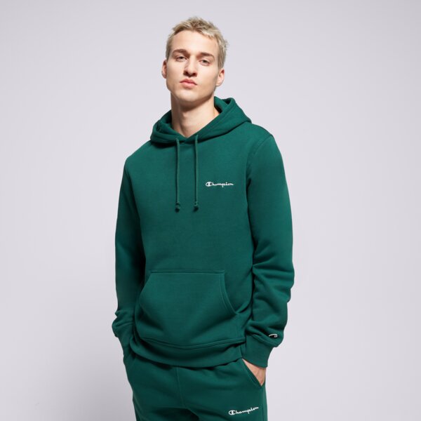 Мъжки суичър CHAMPION СУИТЧЪР С КАЧУЛКА HOODED SWEATSHIRT 221790gs584 цвят зелен