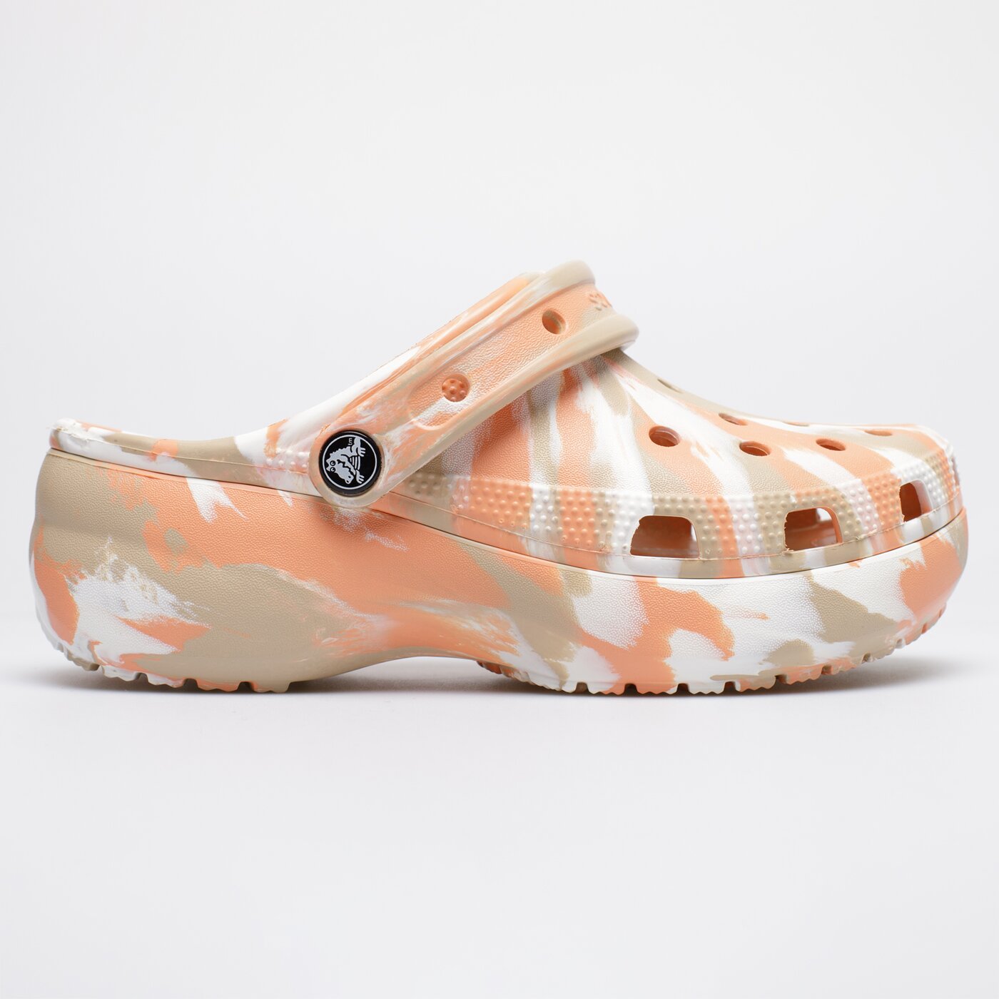 Дамски чехли и сандали CROCS CLASSIC PLATFORM MARBLED CLOGW 2071762zm цвят оранжев