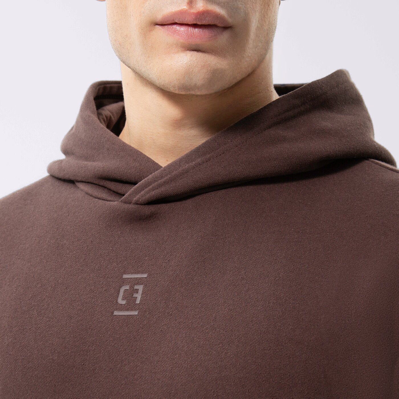 Мъжки суичър CONFRONT СУИТЧЪР С КАЧУЛКА HOODIE ESSENTIAL cf322blm12001 цвят бордо