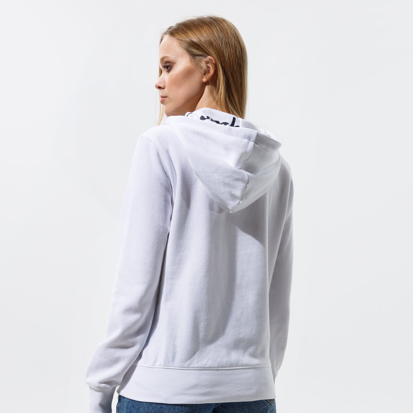 Дамски суичър CHAMPION СУИТЧЪР С КАЧУЛКА HOODED SWEATSHIRT 112580ww001 цвят бял