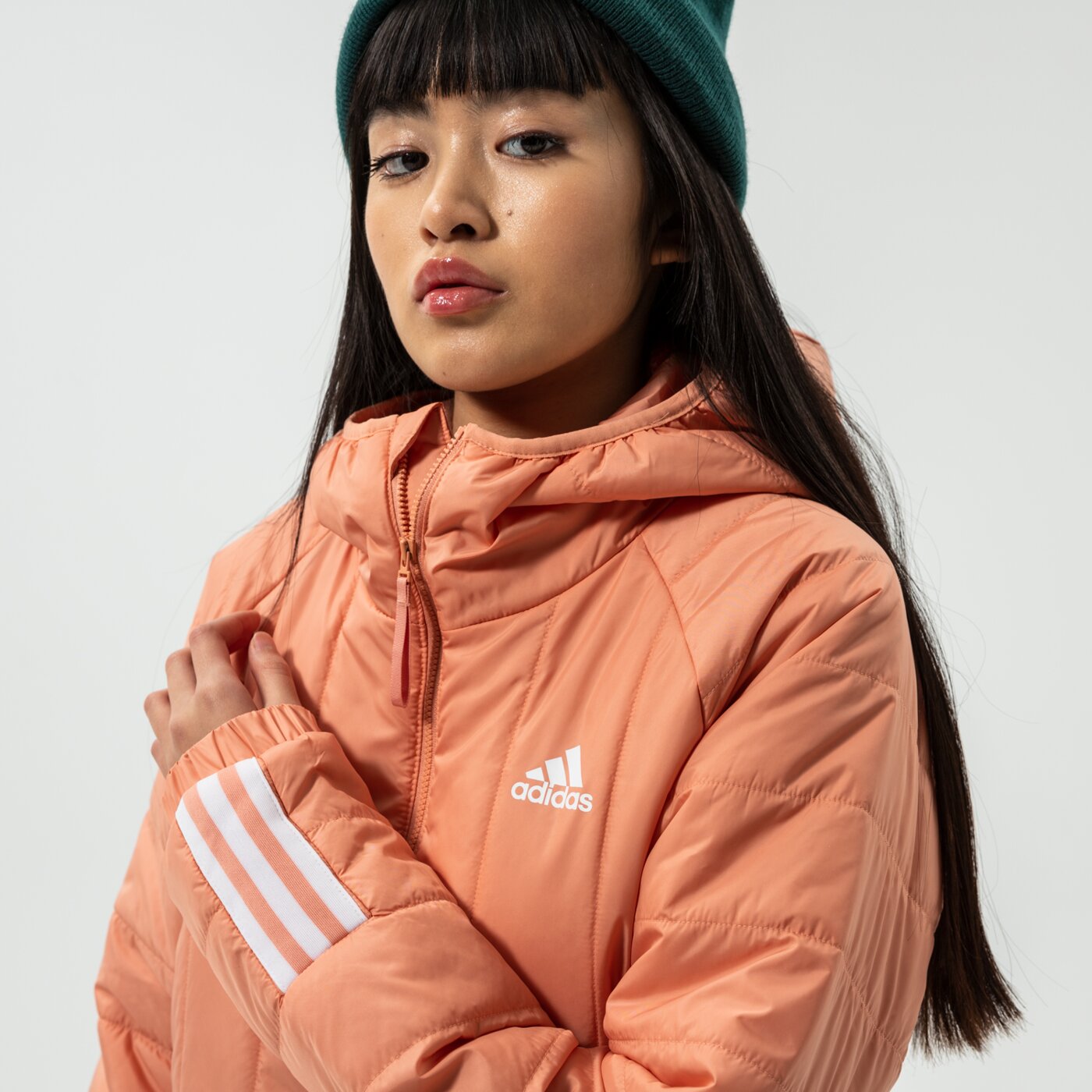 Дамско зимно яке ADIDAS ЯКЕ W ITAVIC L HO J gt1687 цвят розов