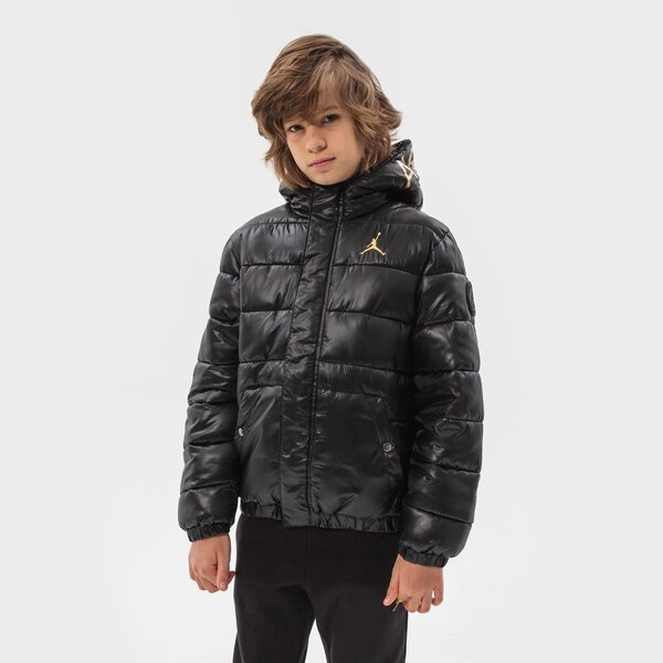 Детска преходно яке JORDAN ЯКЕ ЗИМНО JDB HOOD HIT JACKET GIRL 95a631-023 цвят черен