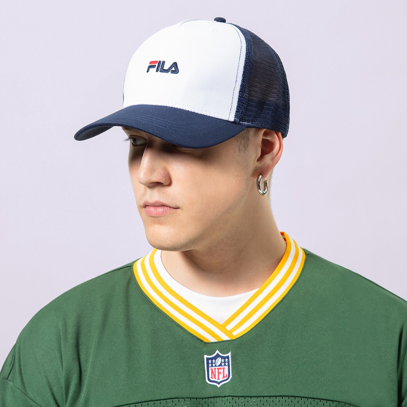 Дамска шапка с козирка FILA ШАПКА BASEBALL CAP xs23mig051410 цвят тъмносин