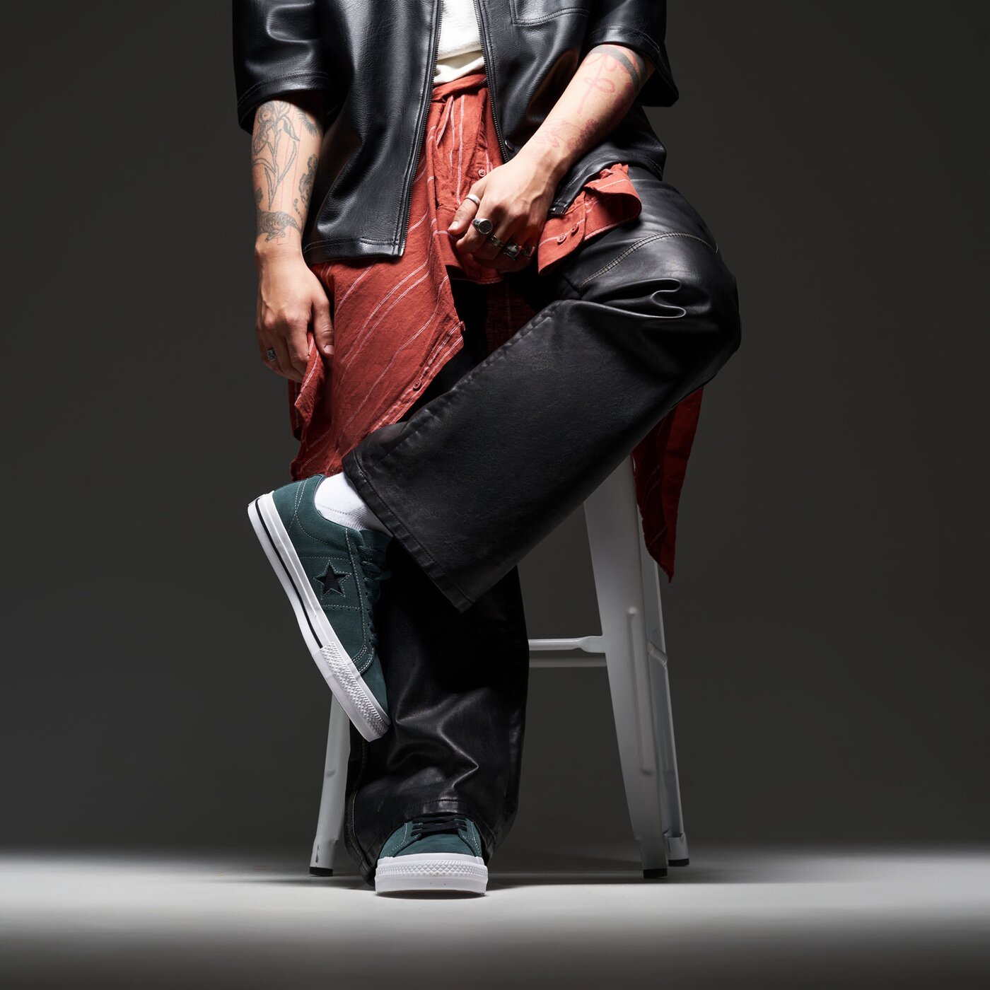 Мъжки маратонки CONVERSE ONE STAR PRO a10576c цвят зелен