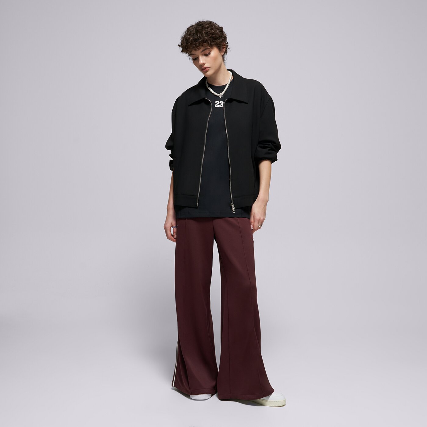 Дамски панталони NIKE ПАНТАЛОНИ W NSW WIDE LEG TRACK PNT ih8514-652 цвят бордо