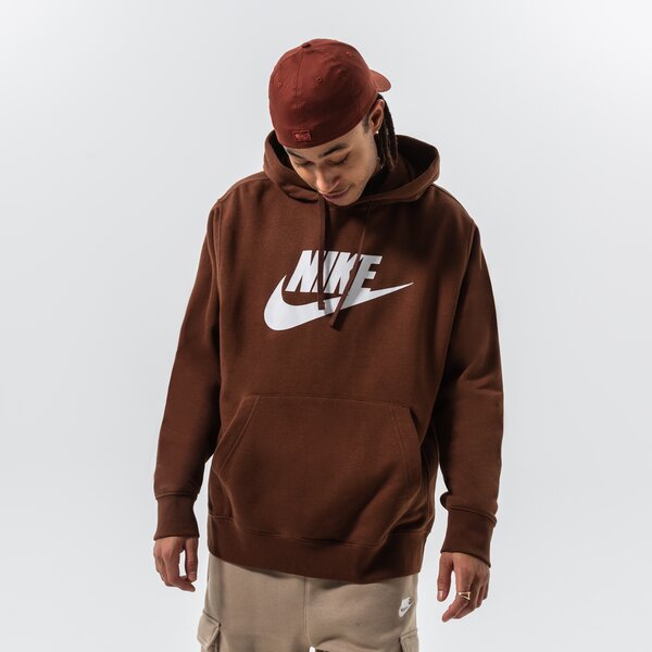 Мъжки суичър NIKE СУИТЧЪР С КАЧУЛКА SPORTSWEAR CLUB FLEECE bv2973-259 цвят кафяв
