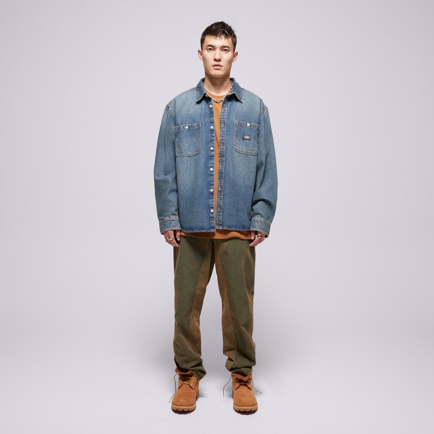 Мъжка тениска DICKIES ТЕНИСКА SUMMERDALE SS TEE dk0a4yai0bd1 цвят кафяв