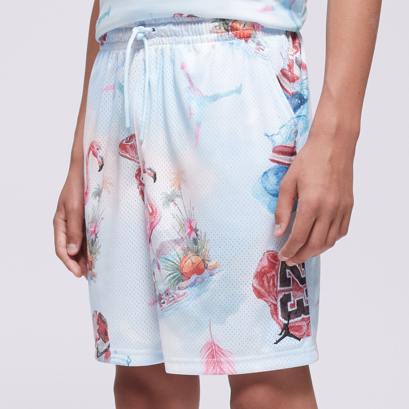  JORDAN ШОРТИ JDB MJ ESS SMR PK AOP MESH SHORT BOY 95f050-001 цвят многоцветен