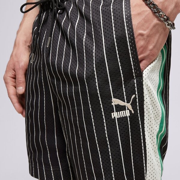 Мъжки къси панталони PUMA ШОРТИ T7 FOR THE FANBASE MESH SHORTS 62439401 цвят черен