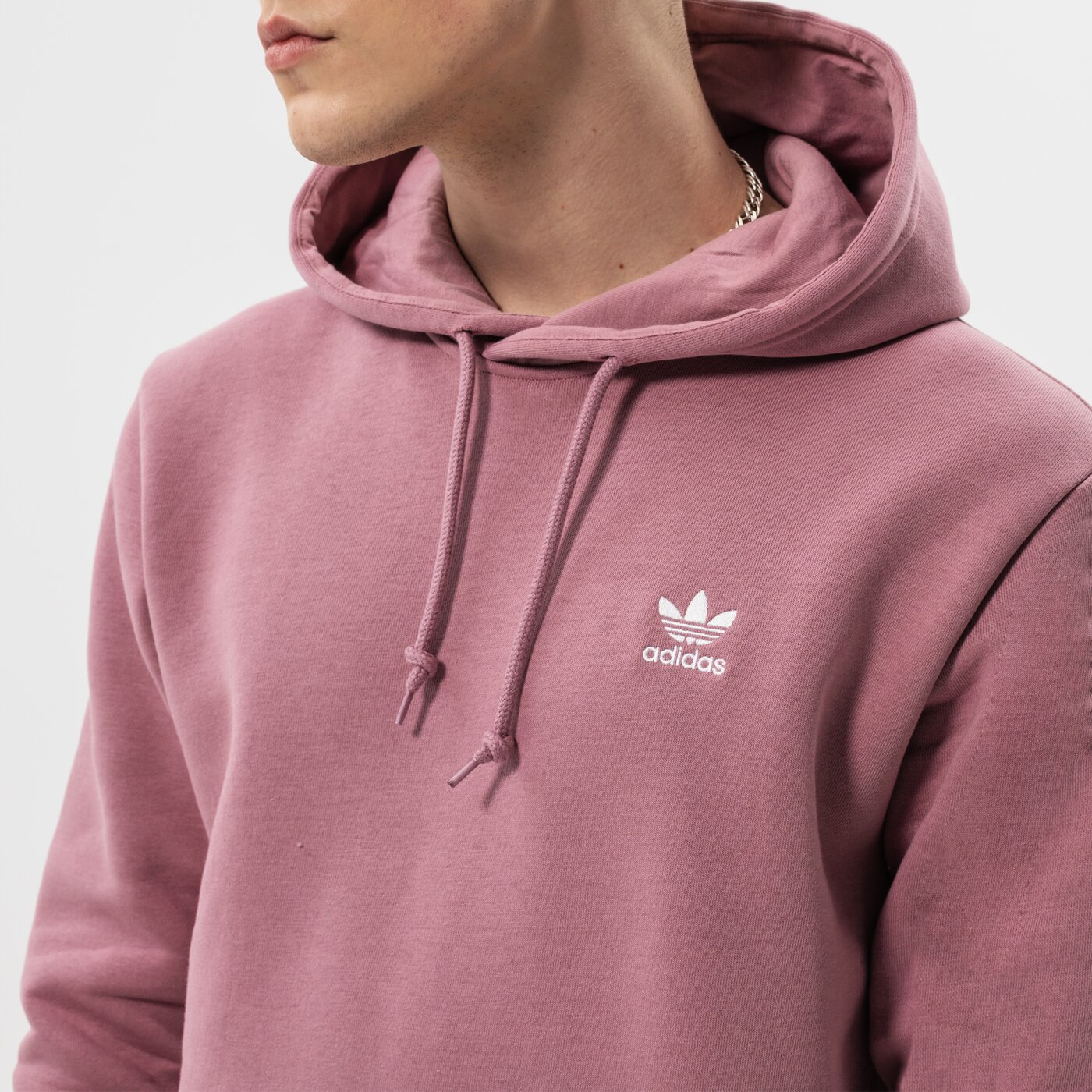 Мъжки суичър ADIDAS СУИТЧЪР С КАЧУЛКА ESSENTIAL HOODY he9416 цвят розов