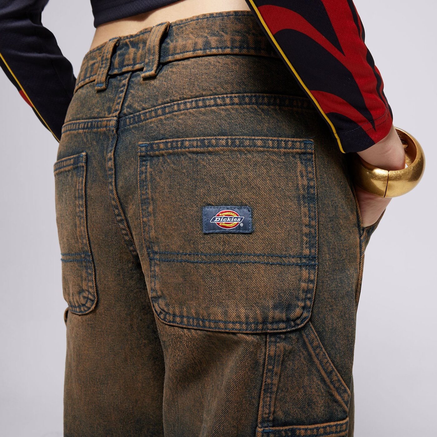 Дамски панталони DICKIES ПАНТАЛОНИ STEVENSVILLE CARPENTER W dk0a863sk591 цвят син