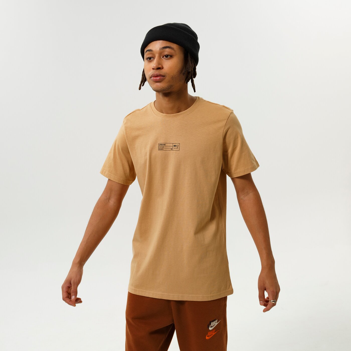 Мъжка тениска CONFRONT ТЕНИСКА BOX LOFO TEE BEIGE cf321tsm76001 цвят бежов