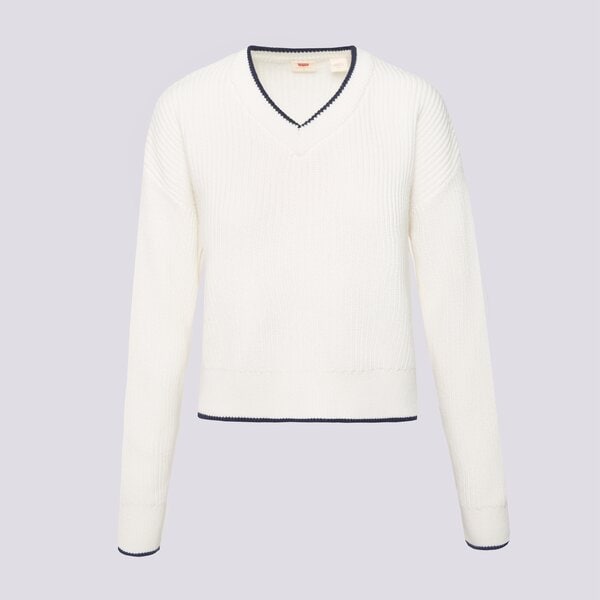 Дамски суичър LEVI'S ПУЛОВЕР REESE VNECK SWEATER NEUTRALS 0037o-0003 цвят бежов