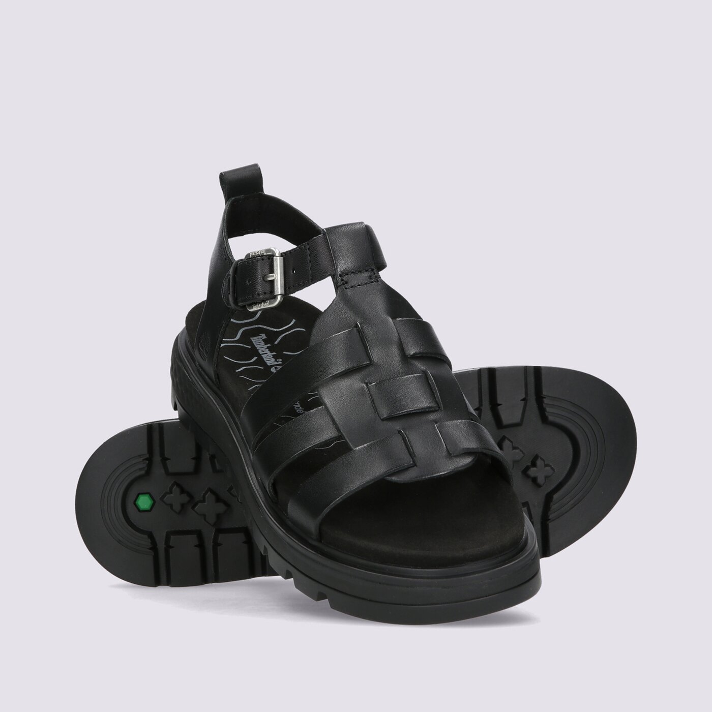 Дамски чехли и сандали TIMBERLAND RAY CITY SANDAL FISHERMAN tb0a2huz0151 цвят черен