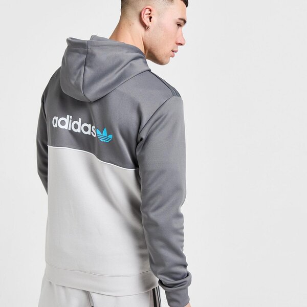 Мъжки суичър ADIDAS СУИТЧЪР С КАЧУЛКА CM OH HD FABRIC MIX iw6424 цвят сив