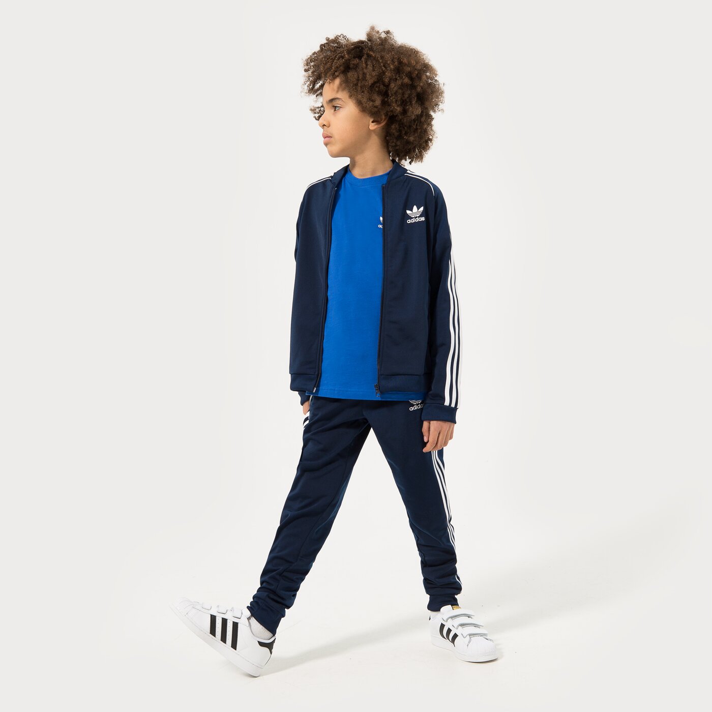 Детски суичър ADIDAS СУИТЧЪР СЪС ЗАКОПЧАВАНЕ SST TRACK ТОП BOY hk0298 цвят тъмносин