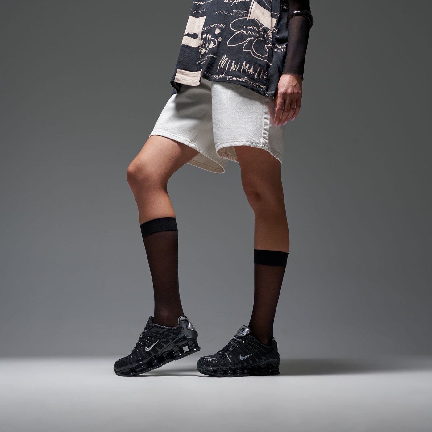 Дамски маратонки NIKE W SHOX TL  ib7704-001 цвят черен