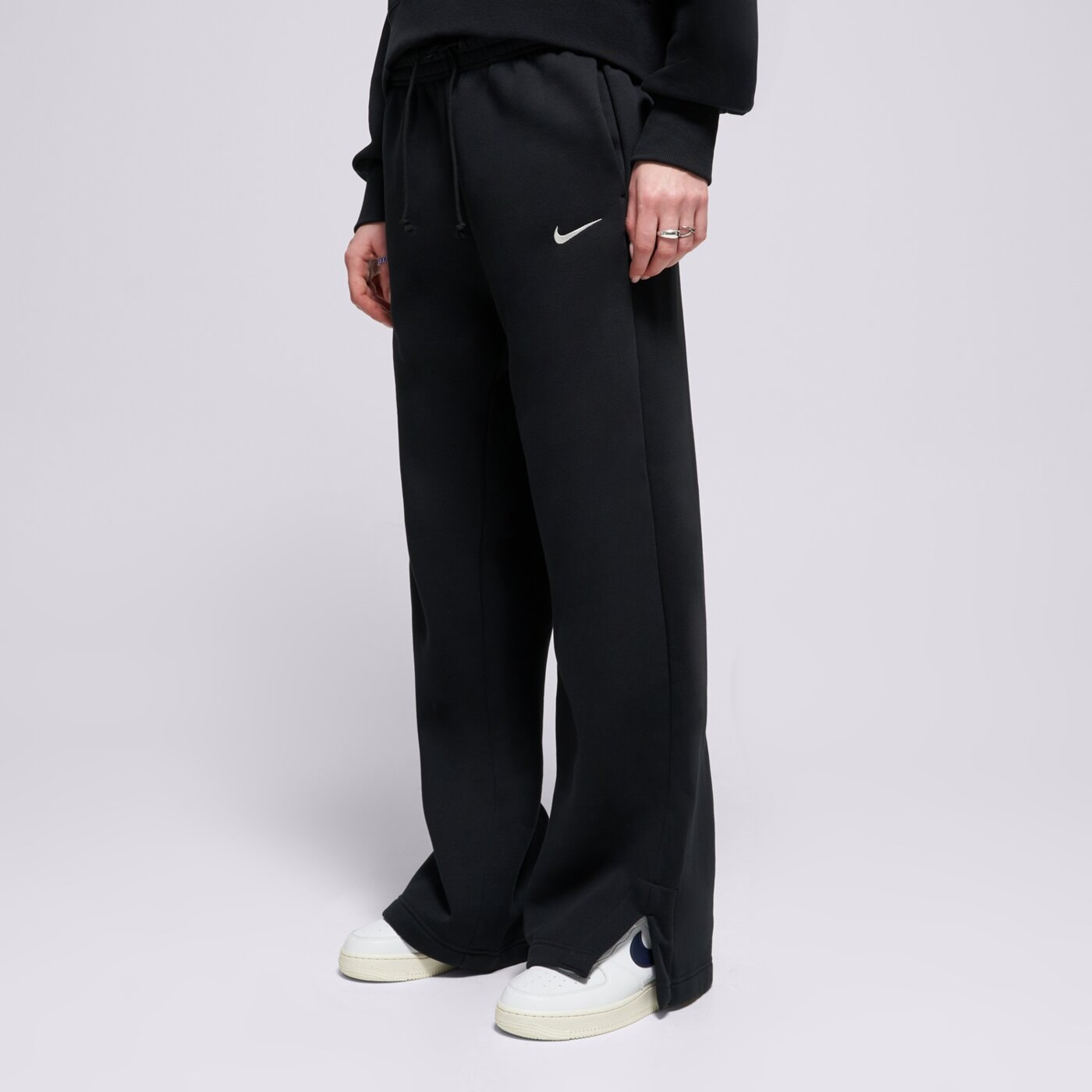 Дамски панталони NIKE ПАНТАЛОНИ W NSW PHNX FLC HR PANT WIDE 2 ih1011-010 цвят черен