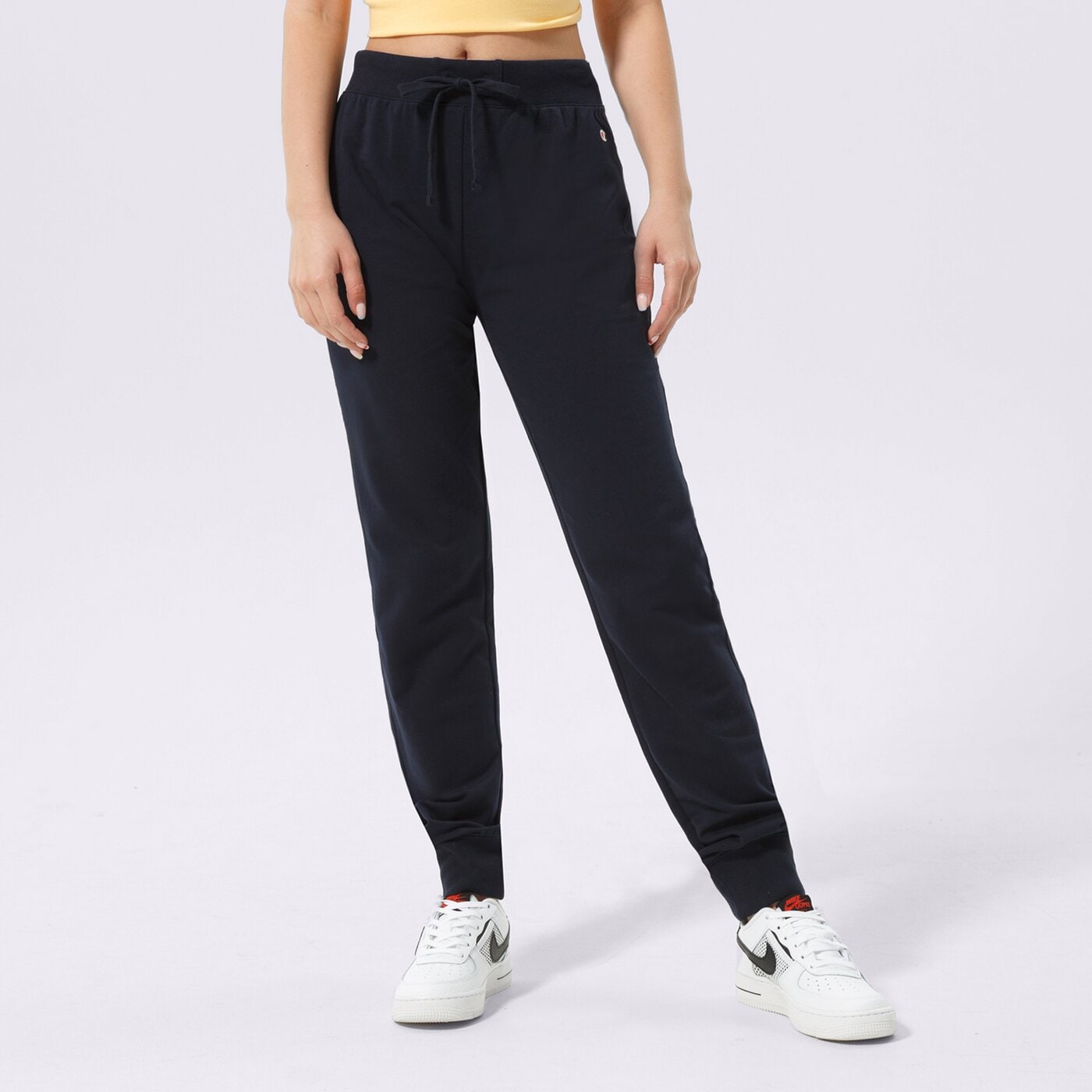Дамски панталони CHAMPION ПАНТАЛОНИ RIB CUFF PANTS 114898bs501 цвят тъмносин