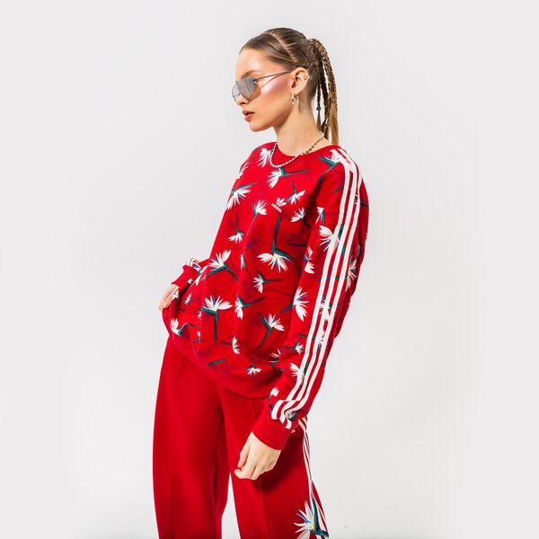 Дамски суичър ADIDAS СУИТЧЪР CREW SWEATER hk5213 цвят червен