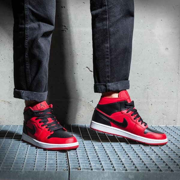 Мъжки маратонки JORDAN AIR 1 MID  554724-660 цвят червен