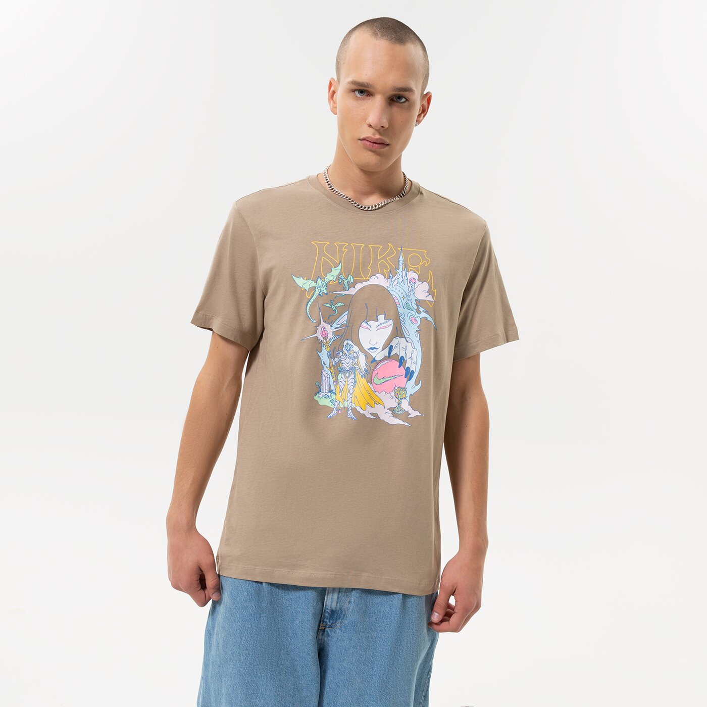 Мъжка тениска NIKE ТЕНИСКА M NSW TEE FANTASY GRAPHIC dr7991247 цвят кафяв