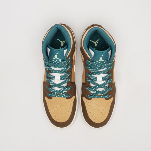 Детски маратонки AIR JORDAN 1 MID SE dz6335-200 цвят кафяв